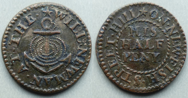 New Fish Street Hill, Will Newman halfpenny token